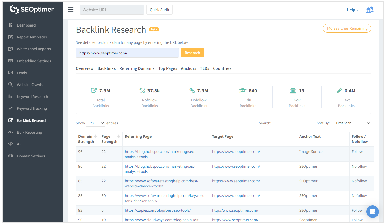 outil de recherche de backlink